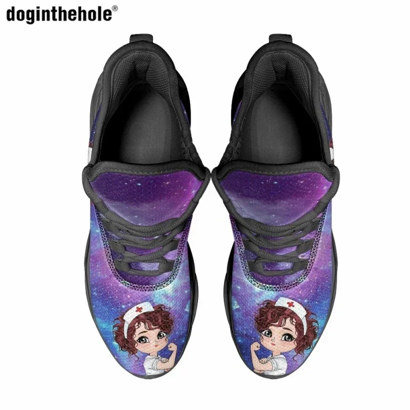 Plus Size48 Casual Shoes Fashion Star Sky Flat Shoes Comfortable Breathable Outdoor Sports Shoes Nurses Day Gift