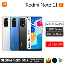 

Xiaomi Redmi Note 11S Global Version Smartphone Helio G96 Octa Core 33W Pro Fast Charging 5000mAh Battery 108MP Quad Camera