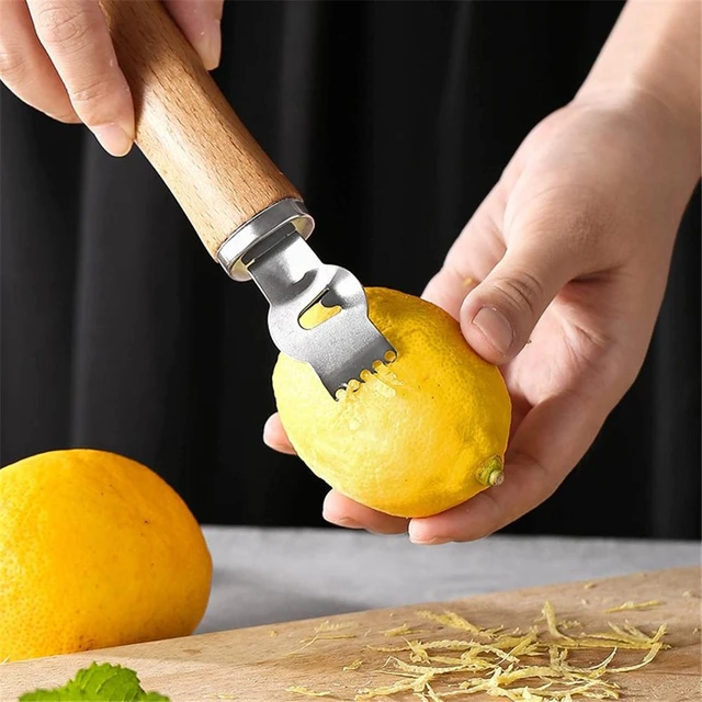 SANAG Handheld Cheese Grater Stainless Steel Lemon Zester Fruit