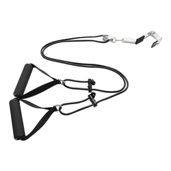 Deluxe Over - Door Shoulder Exercise Pulley System for Enhanced Stretch and Flexibility (Stainless  Black)