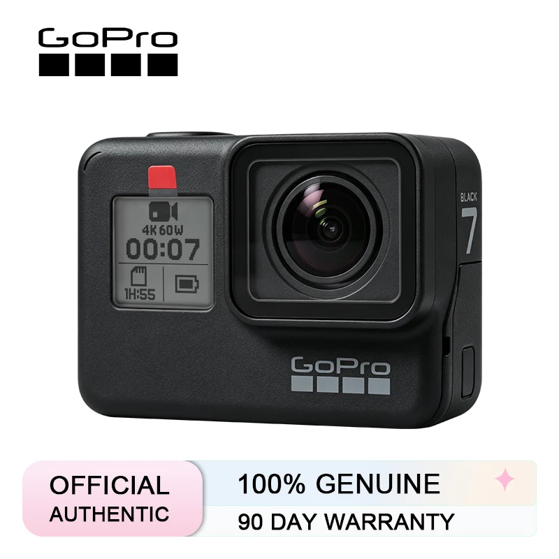 GoPro HERO7 Black Caméra Sport 4K - 32/64/128 Go