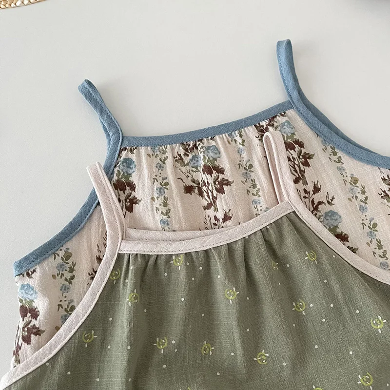 Summer Baby Girls Clothing Set Camisole Bloomer