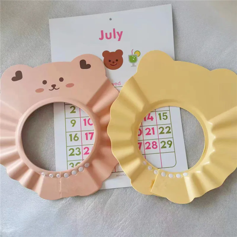 Hair Wash Hat Shampoo Shower Cap ins style baby shampoo magic children's water-blocking cap shampoo hair ear protection baby bath shower cap waterproof c