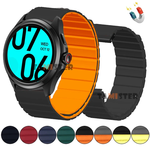 Magnetic Loop Silicone Strap For TicWatch Pro 5 Bracelet Wristband For TicWatch  Pro 5 Smart Watch Band Replacement Correa Strap - AliExpress