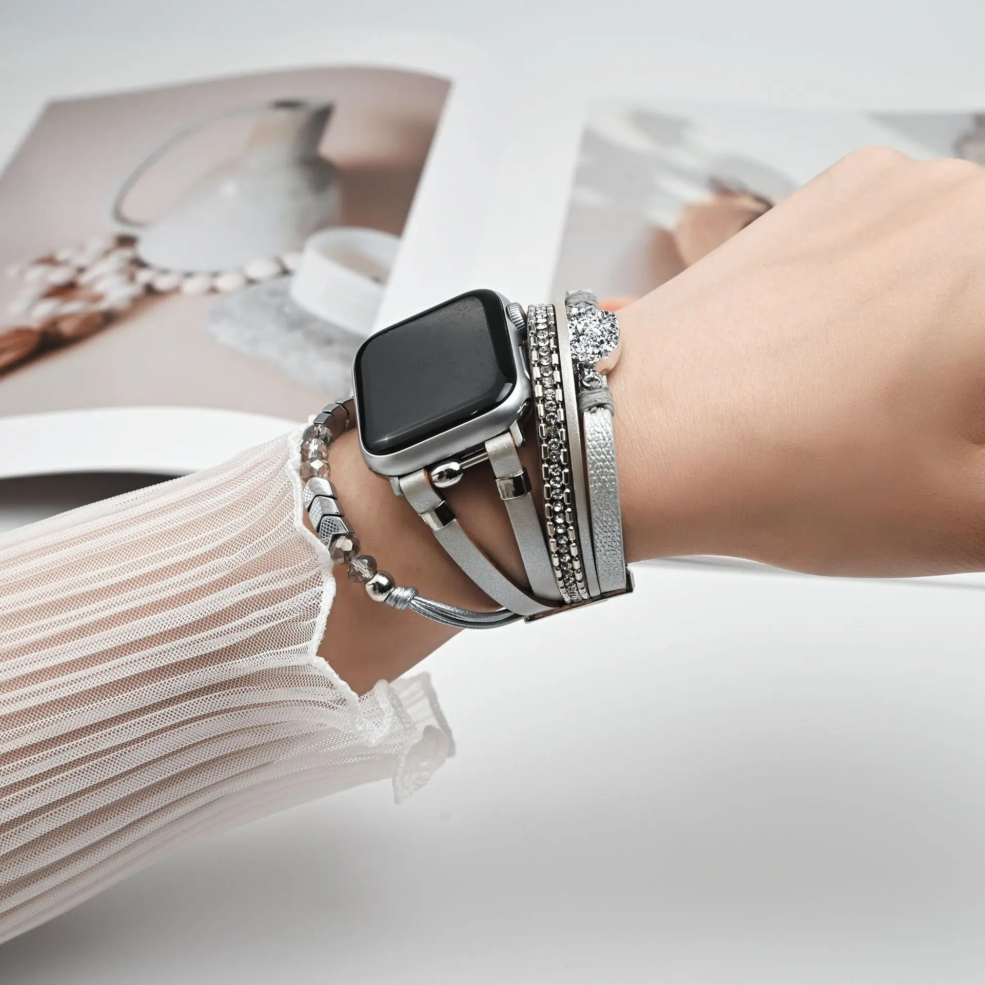 ตัวเลือกสินค้า สายรัดข้อมือ Apple Watch คุณภาพสูง หลายขนาด