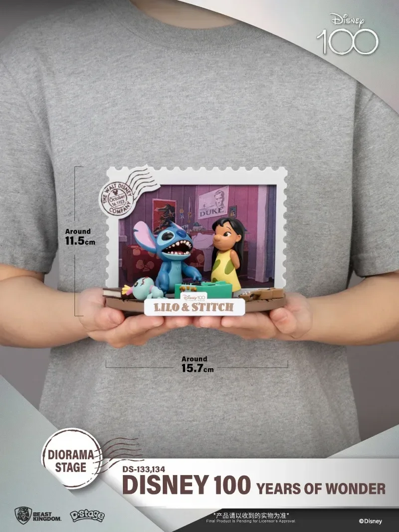 

Beast Kingdom Disney Stamp Scene Collection Model Second Bullet Lion King Simba Pumbaa Stitch Cute Decoration Christmas Gift