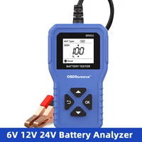 OBDResource Car Battery Tester 6V 12V 24V BR502 OBD2 Battery System Detect Auto Battery Analyzer Tool 100-2000 CCA 2Ah-220Ah 1