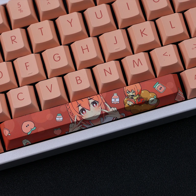 Chaves Conjunto Pbt Tintura Subbed Keycaps dos Desenhos Animados Anime Gaming Key Caps Cherry Perfil Keycap para Alugar Namorada Sakurasawa Sumi 108 - Imagem 3
