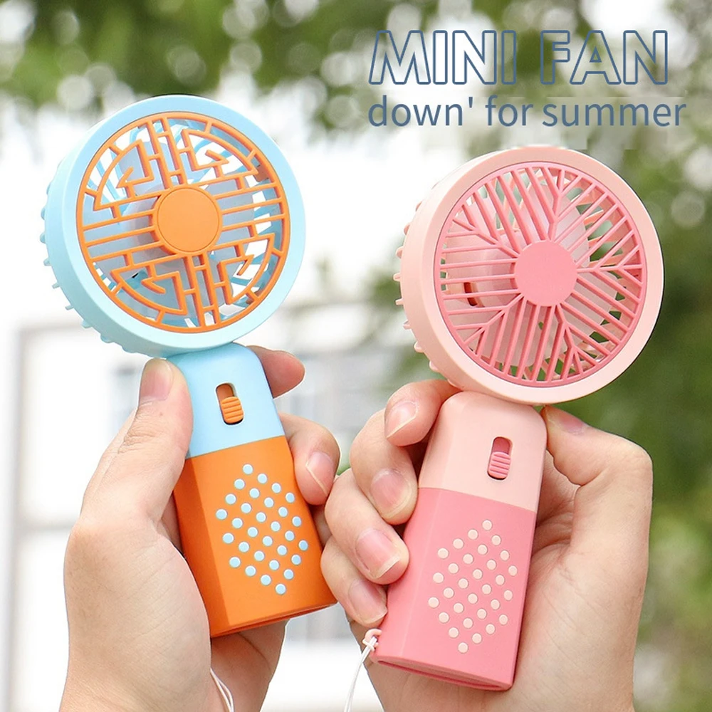

Chinese Style USB Charging Fan Portable Small Pocket Mini Handheld Electric Fan for Travel Rechargeable Summer Cooling