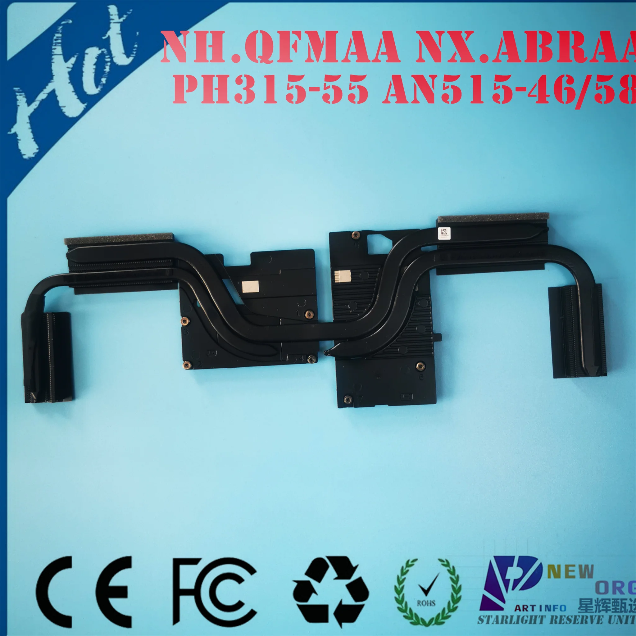 Dissipador de Refrigeração Térmica do Portátil Apto para Acer Predator Helios300 Ph31555 Nitro5 An515-58 An51546 Série N22c1 Nh.qfmaa Nx.abraa - Imagem 6