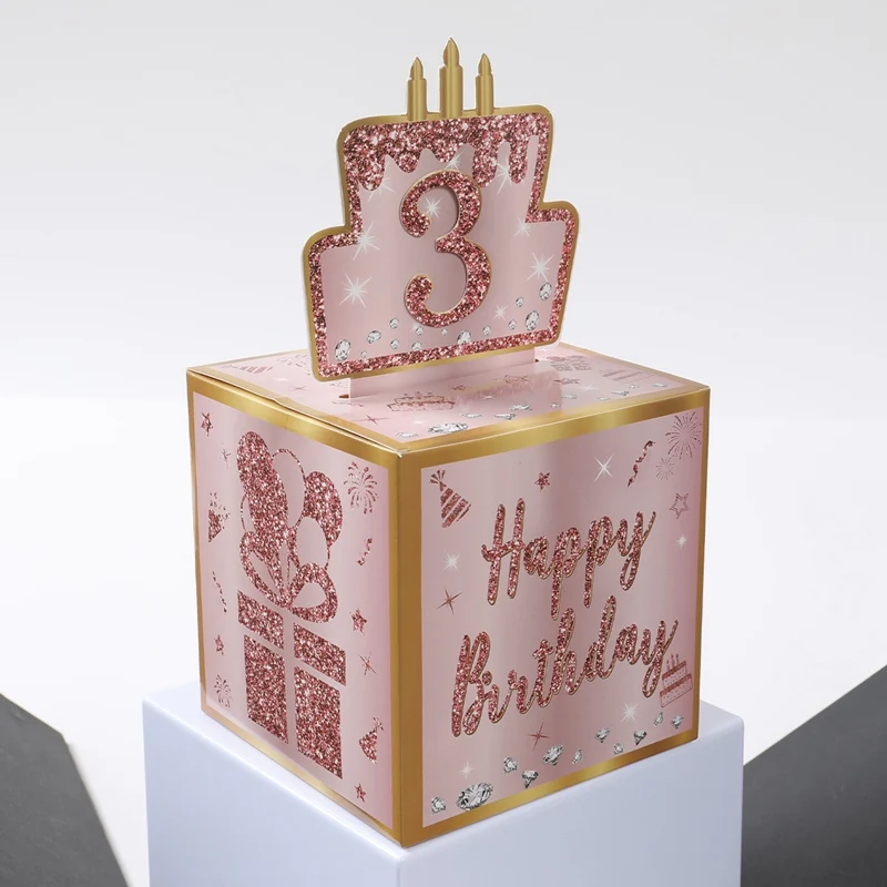 Birthday Money Gift Boxes with Pull-Out Happy Birthday Card, Fun Cash Surprise Packagin... - SKU MGB01127 - UGI Packaging