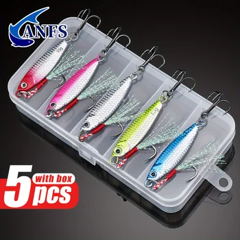 5pcs Bass Jig Lures 1