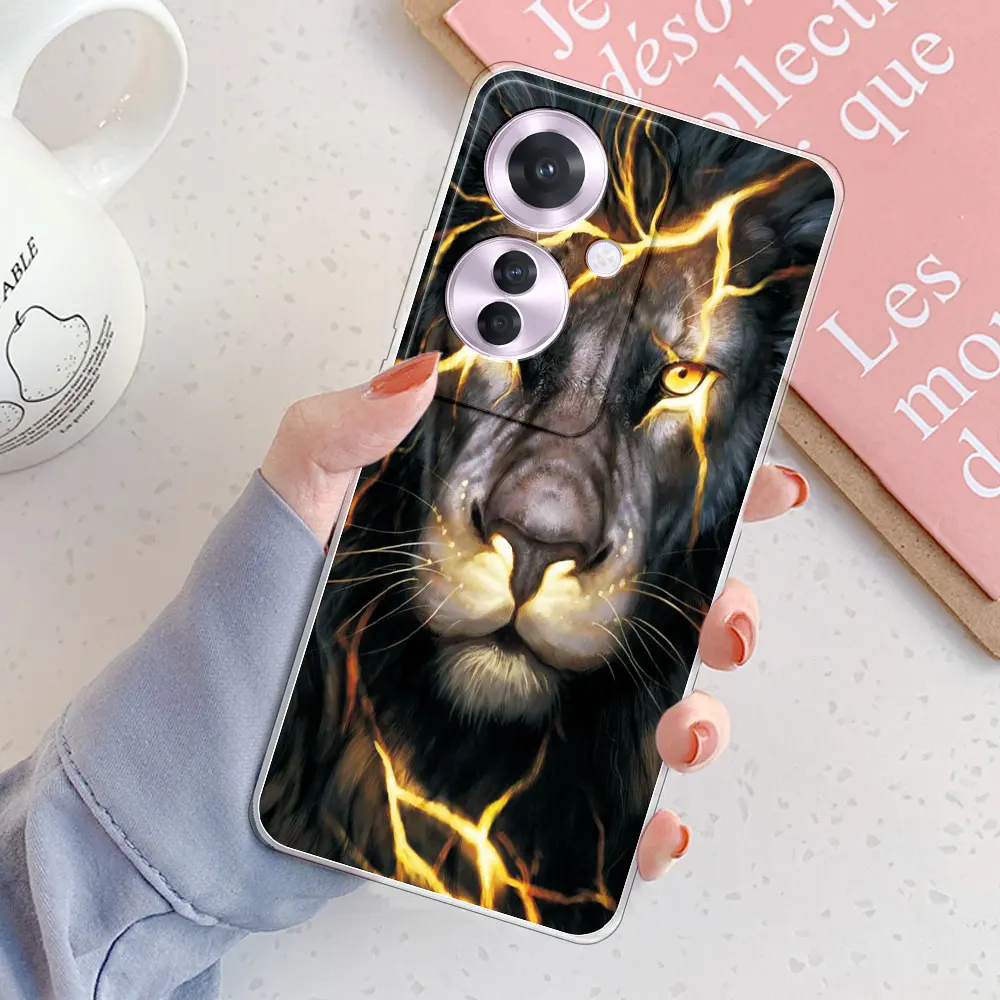 Shockproof Clear Soft Silicone Phone Case for OPPO Reno11 F 5G and Oppo F25 Pro 5G