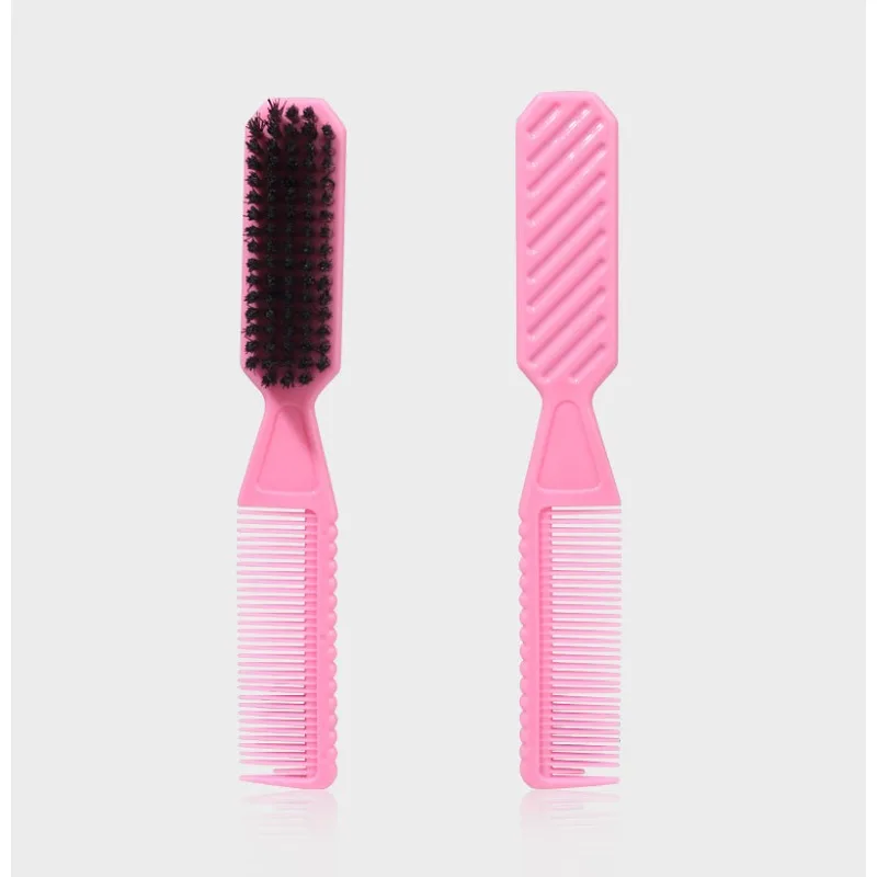1PC 바버 넥 더스터 빈티지 스타일 나일론 브러쉬 2 in 1 양면 브러쉬 헤어 트리밍 클리닝 콧수염 수염 스타일링 도구