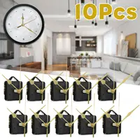 10Pcs DIY Silent Movement Spindle Hands Wall Quartz Clock Movement Mechanism Repair Tools Part Clock Kit 1