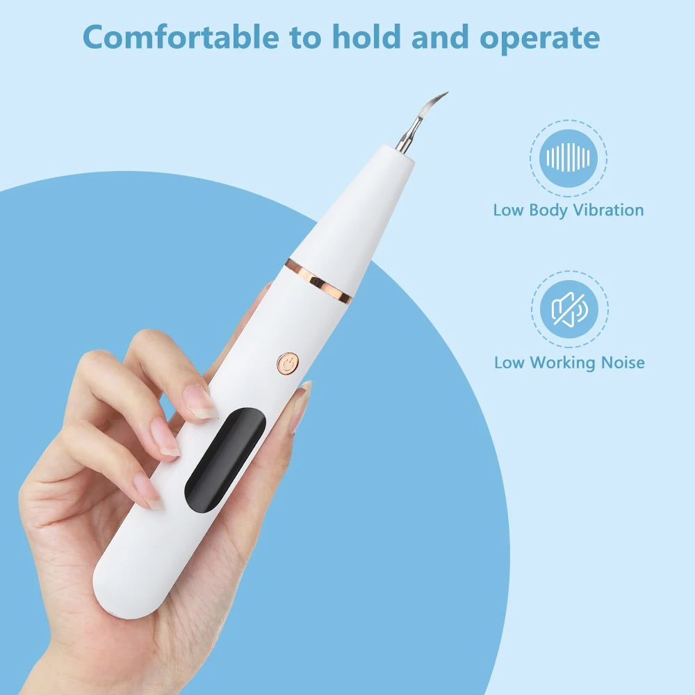 Dental Cleaner Dental Scaler Ultrasonic Dental Calculus Scaler Teeth Cleaner Smoke Stains Plaque Tartar Dental Stone Removal Teeth Cleaning Whitening Tools