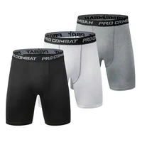 Sports New Men's Bodybuilding Shorts, Fitness Compression Tight Shorts, Sports Men's Muscle Active Elastic Tight Shorts