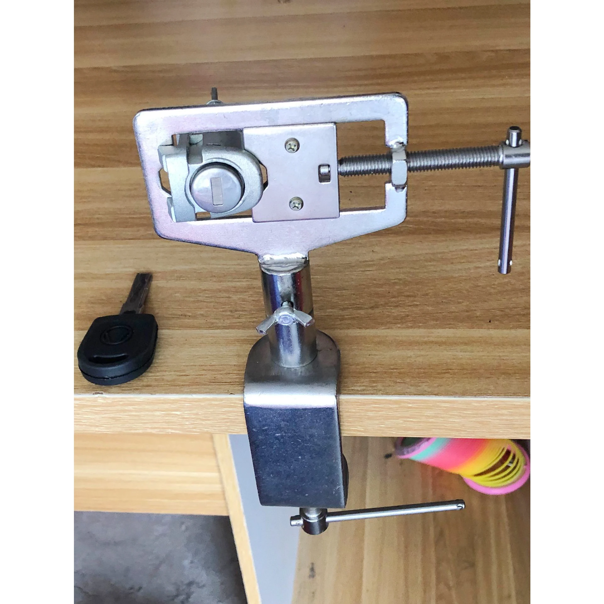Original LISHI Practice Clamp Tool Metal Alloy Adjustable Locksmith Tool Softcover Type Practice Lock Vise Clamp locksmith tools locksmith extractor tools lock pick tools lock pick set lock repair tool