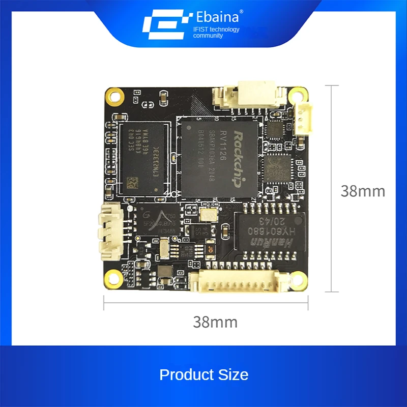 Rockchip RV1126/RV1109 Development Board 38 Hoofdbesturingsbord Linux Gezichtsherkenning Ai Camera