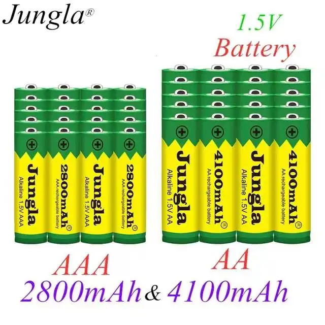 New 1 5v aa 4100mah alkaline battery aaa 2800mah alkaline