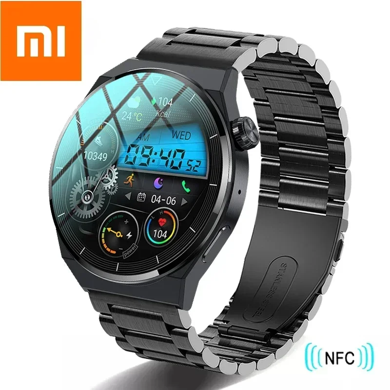 

Xiaomi Smart Watch NFC Men GT3 Pro AMOLED 390*390 HD Screen Heart Rate Bluetooth Call IP68 Waterproof SmartWatch For Huawei