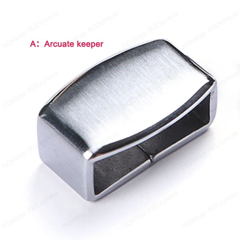 Premium Metal Ring Buckle Watch Band Keeper - Silicone Nylon Strap Accessories
