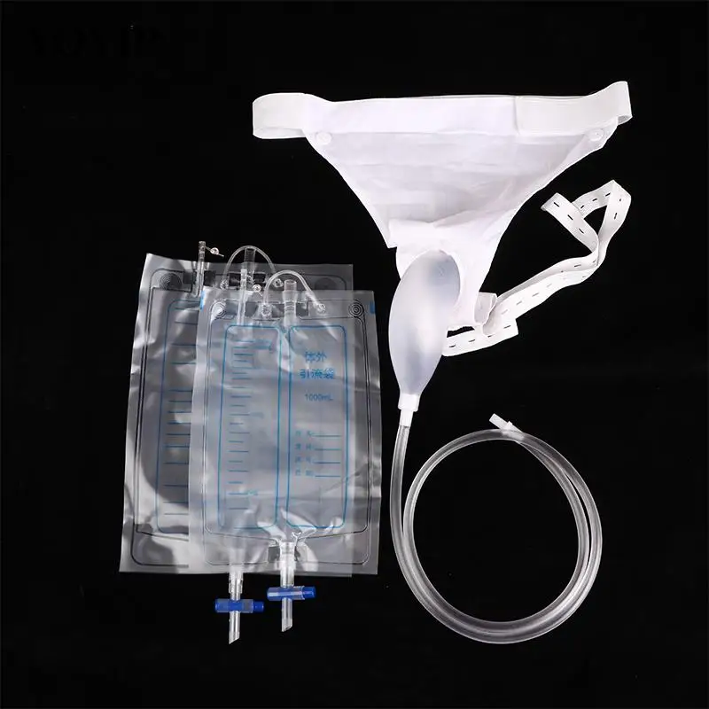 

Silicone Bedridden Use Incontinence Panty Urine Bag Urine Collection Bag Drainage Bag Airtight Urine Catcher Liquid Silicone Uri
