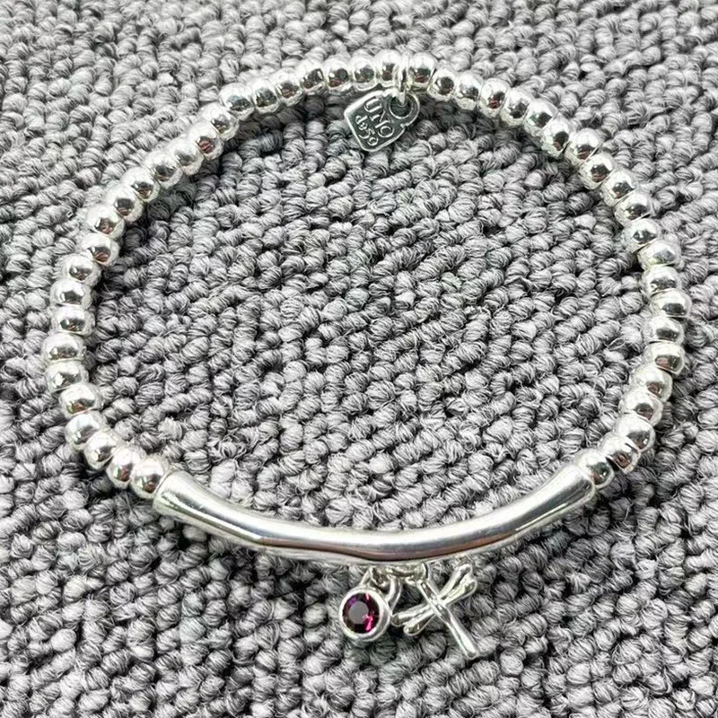 

Небольшой женский браслет с гальваническим покрытием, серебро 2023 пробы