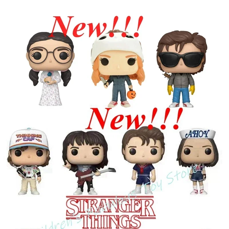 Colección de figuras de acción de vinilo FUNKO POP Toys Dustin #1240 #1250 #638 Steve #675 Robin #674 #552MAX #831