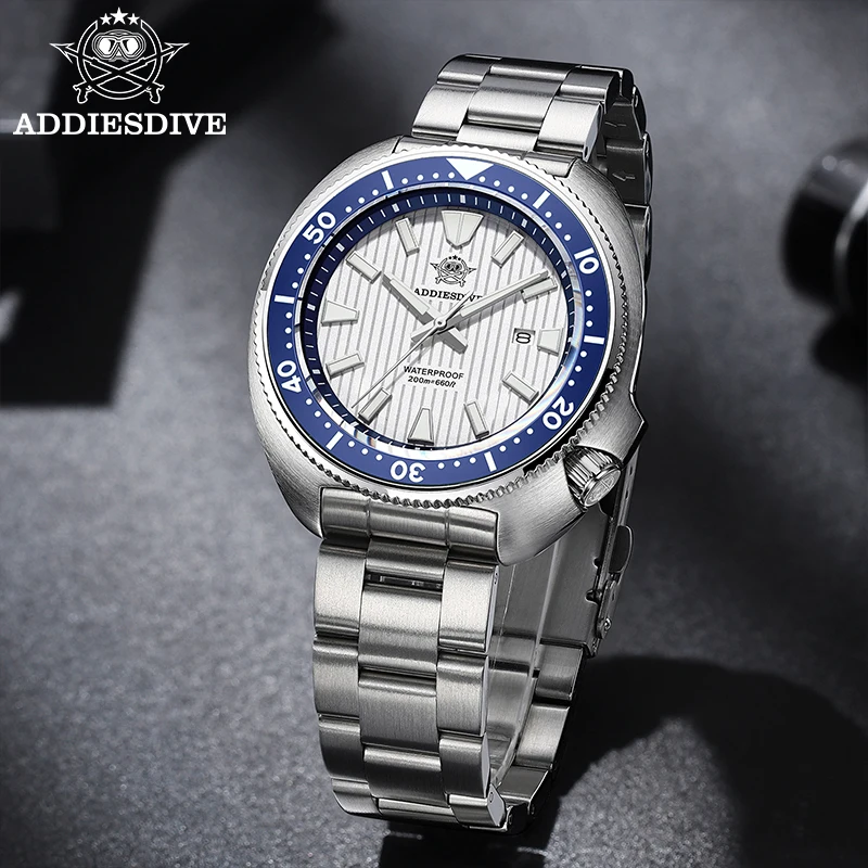 ADDIESDIVE New AD2507 Diving Watch 200m Waterproof Ceramic
