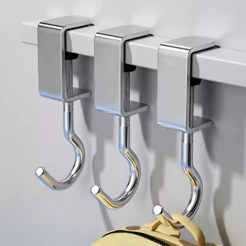 조절 가능한 360도 °   회전식 책상 걸이 백팩 책상 걸이 탈부착 가능 무타공..