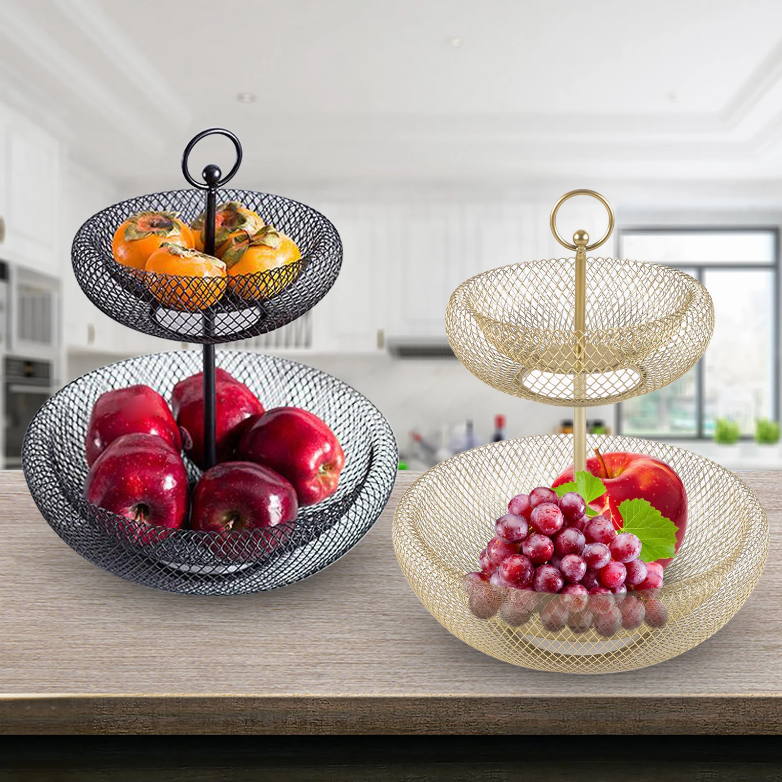 Vimini Fruit Stands ( Set of 2) main image 1