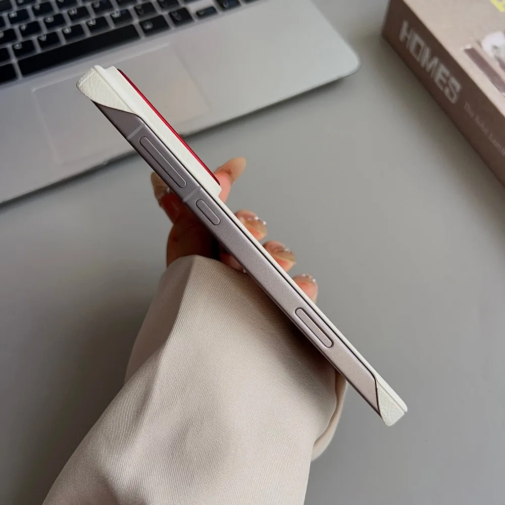 Sleek Wireless Charging & Magnetic Protective Hard PU Phone Case