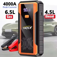 GKFLY 12V Portable Car Jump Starter 2000A-4000A Auto Battery Booster Charger Car Emergency Booster Power Bank Starting Device