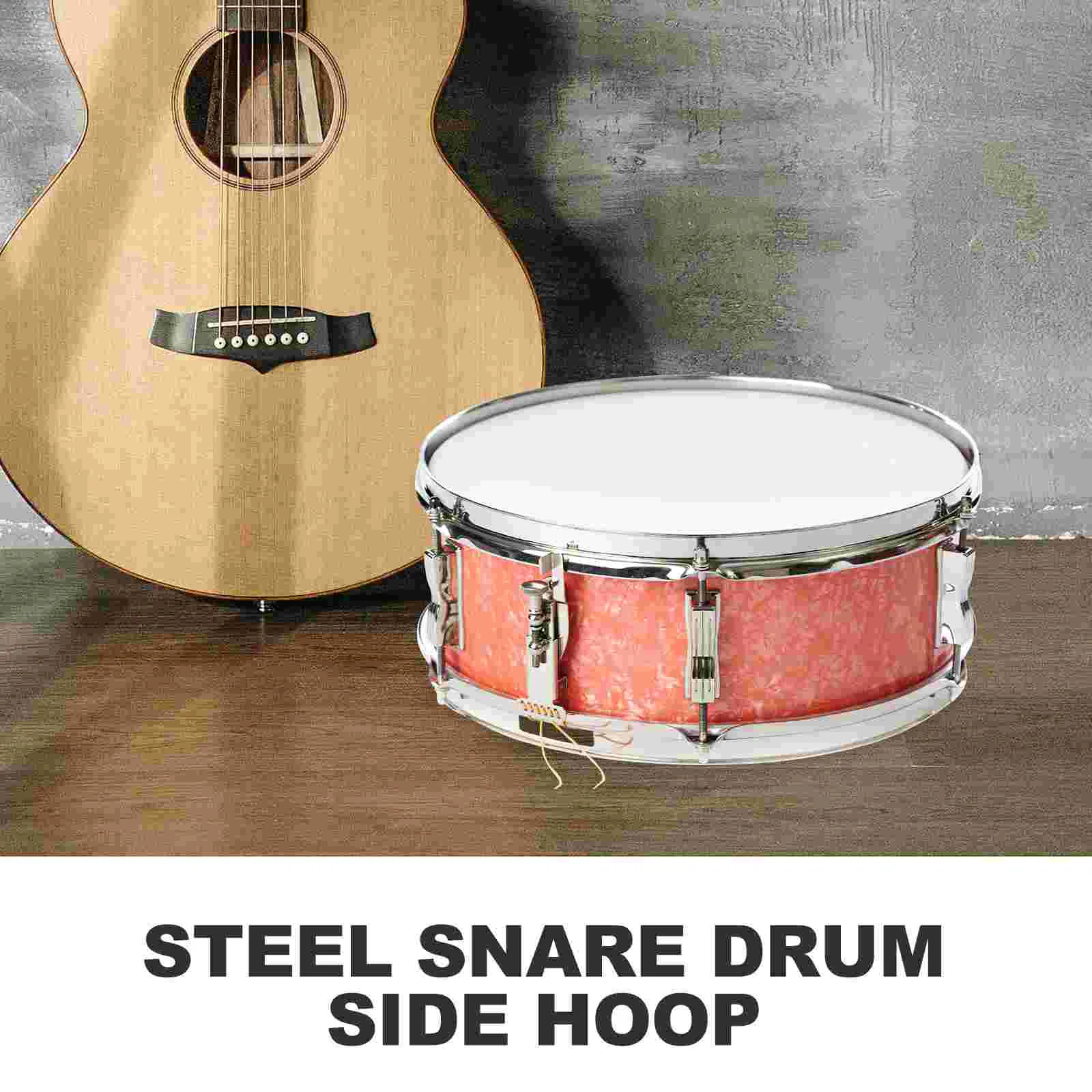 Snare Drum Circle Hoop for Music Instrument Supplies Percussion Parts Steel Side Metal Student Ring