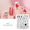 Nail Stamping Plate Line Stripe Pattern Design Nail Art Stamp Template Geometry Image DIY Nail Decoration Stencil Tools 5