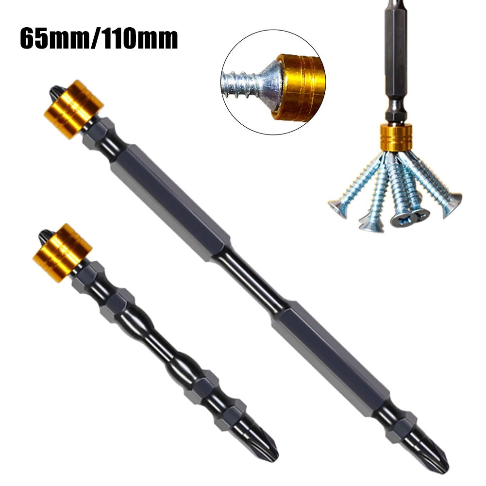 

1/2pcs Double Head PH2 Screwdriver Bit With Magnetic Ring Electric ScrewDriver 65/110mm For Power Tool