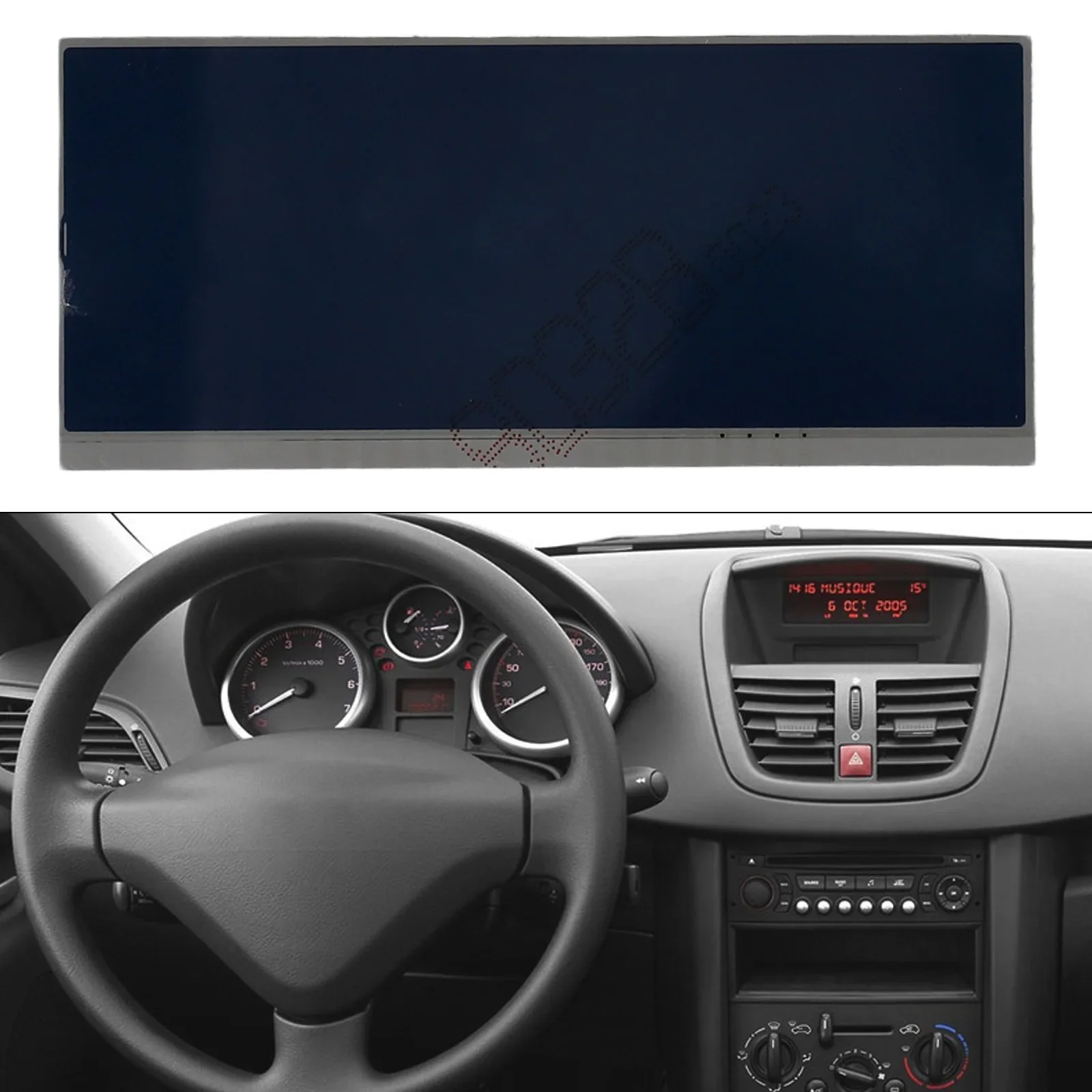 12V ACC Monitor Module Display Screen ACC Monitor Module Display Screen For 207 Glass LCD Red White