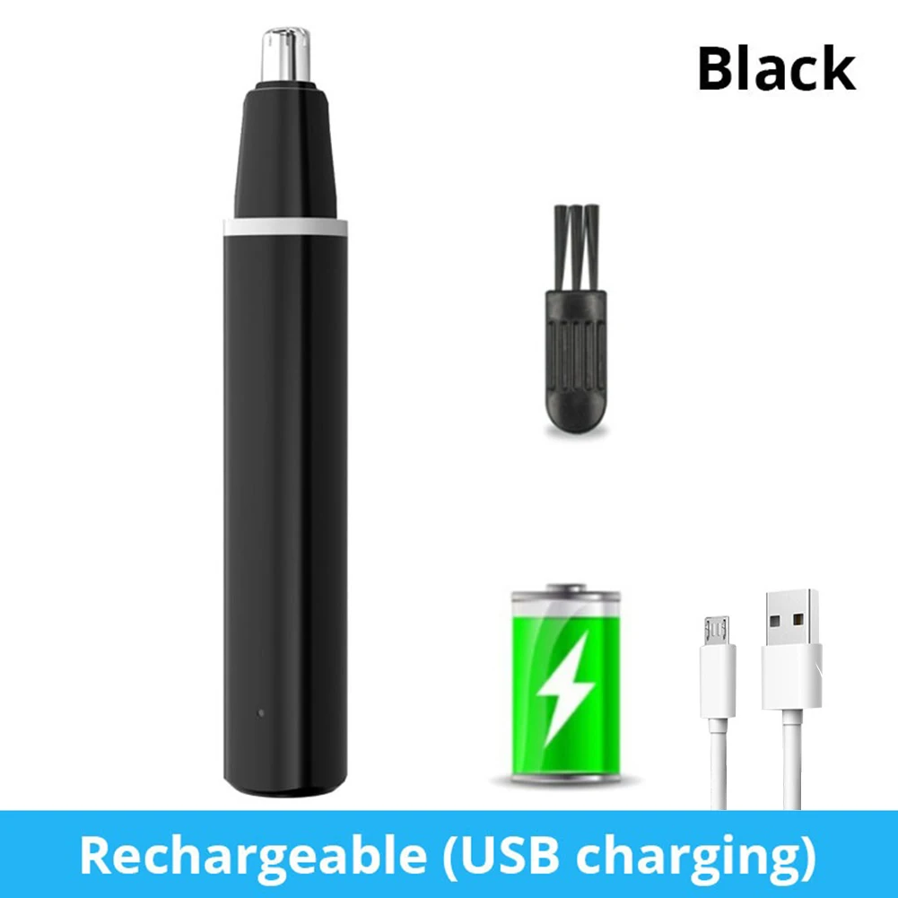 Electric Nose Hair Trimmer Portable Nose Hair Eyebrow Removal Shaver Multifunctional Face Care Supplies