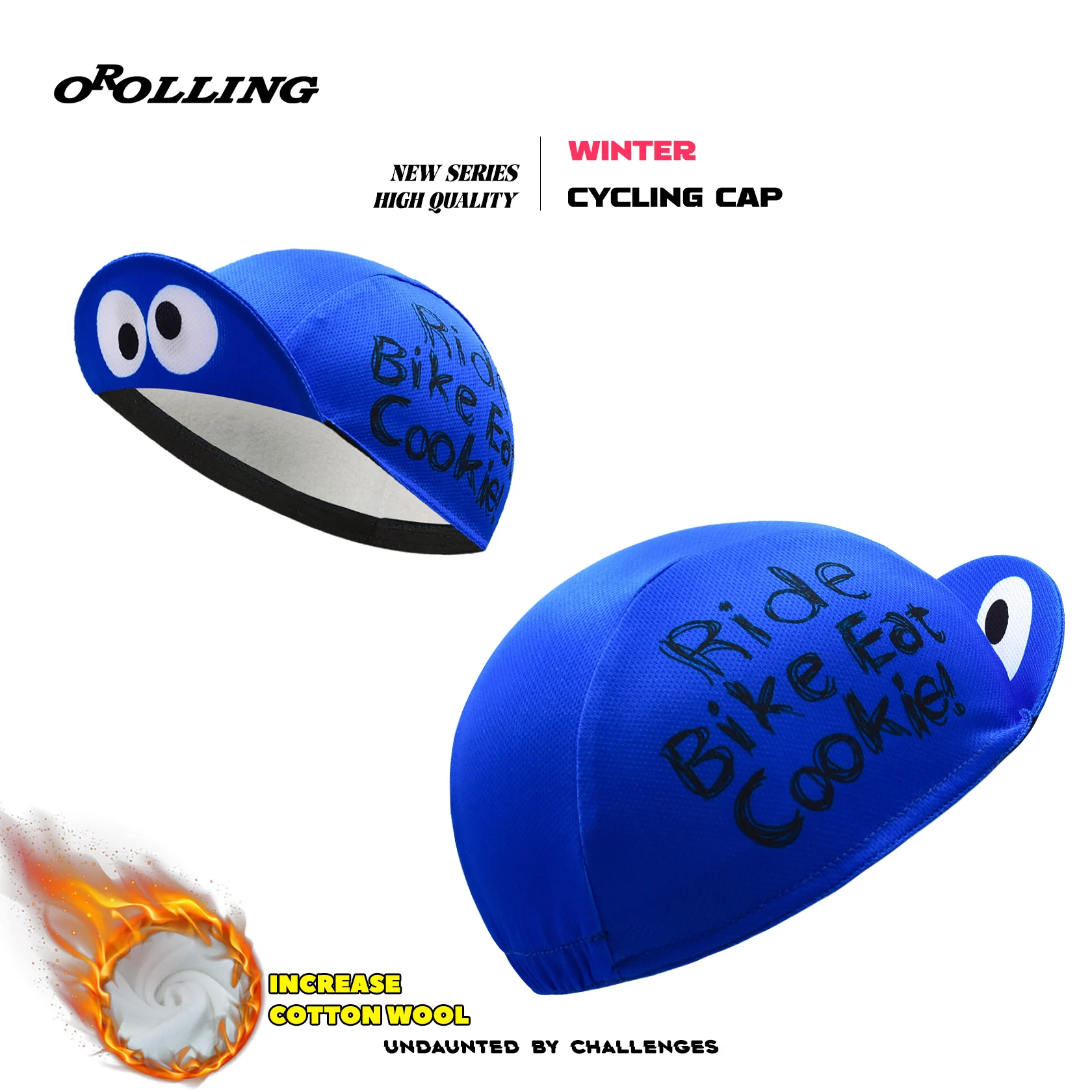 Winter Thermal Fleece Warm Blue Eyes Bike Popular New Classical Cycling Caps OSCROLLING Gorra Ciclismo Unisex