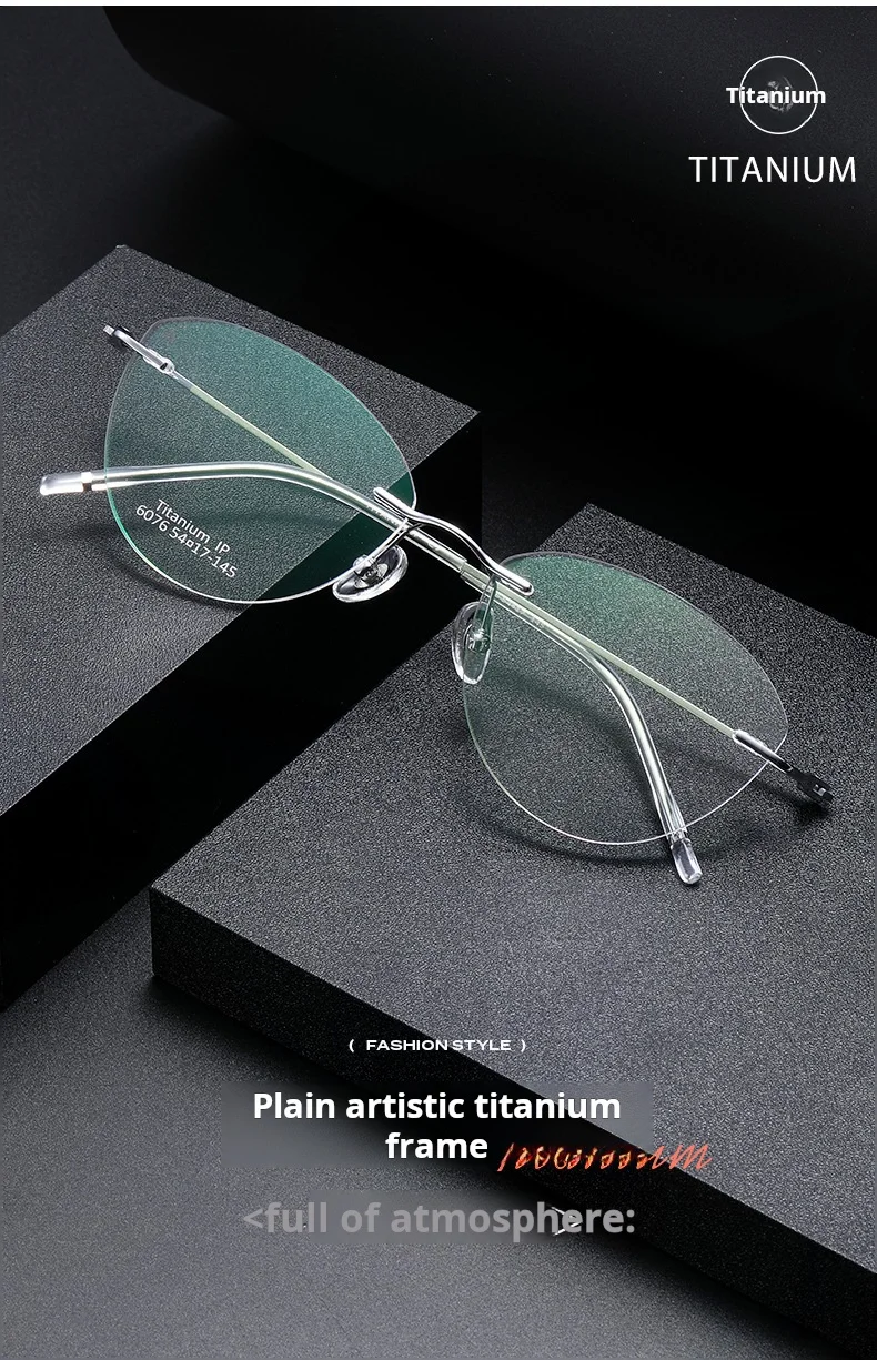 Yimaruili Women's Rimless Oval Cat Eye Eyeglasses Image 1