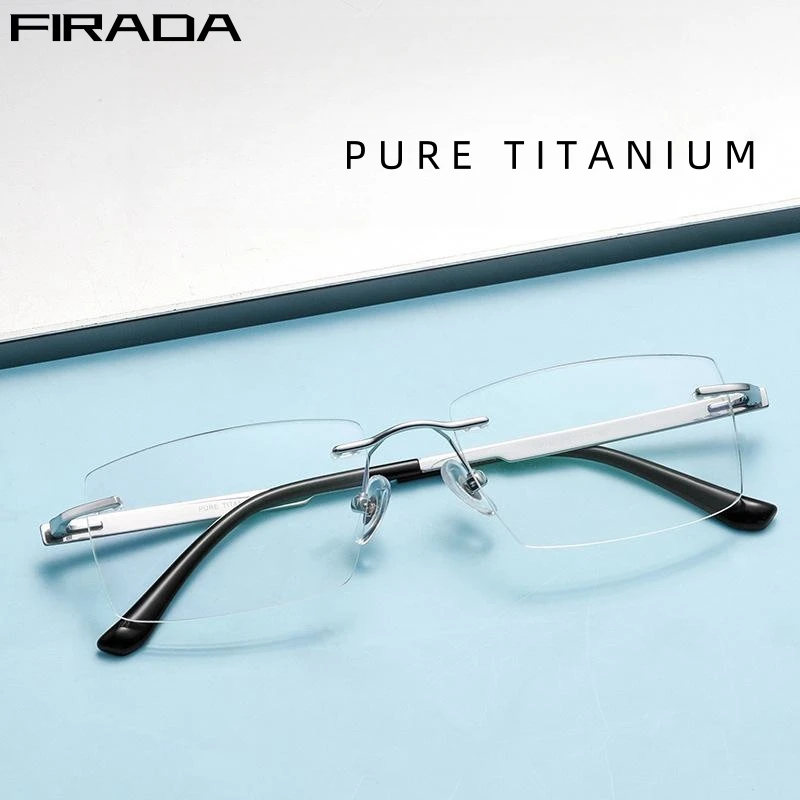 Pure Titanium Titanium Rimless Glasses Japanese Pure Titanium - Main Image
