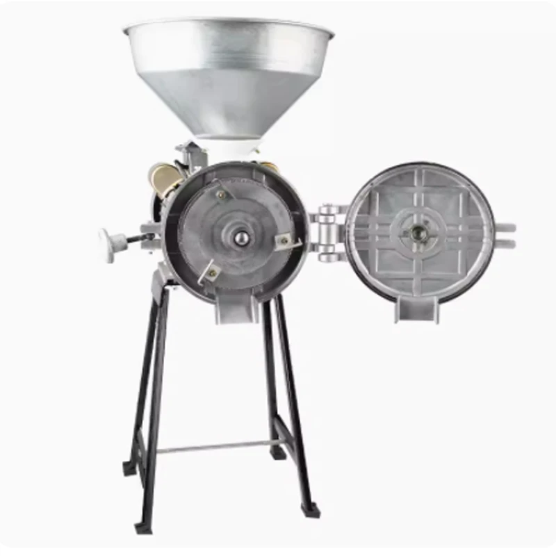 220V Electric Grinding Machine Powder Grain Spice Corn Crusher Household Commercial Wet and Dry Food Grinder Mill Flour