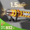 500W Electrical Mini Heat Gun Handheld Hot Air Gun Dual Temperature Setting 500°C for DIY Craft Embossing Shrink Wrapping PVC 2