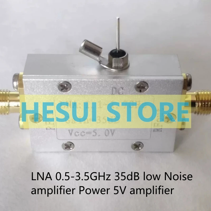 

LNA 1,1-1,7 ГГц усиление 35dB низкий уровень шума 0.6db GPS Beidou GLNSS усилитель