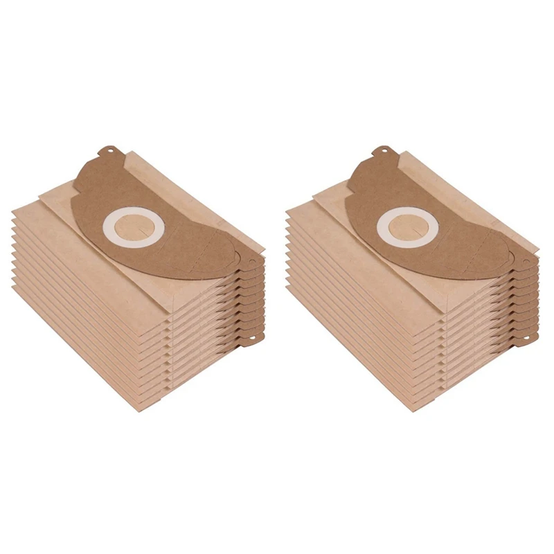 

20 Paper Vacuum Cleaner Bags For Karcher 6.904-322.0 MV2 WD2 A2003 A2004 Compatible Vacuum Dust Bags