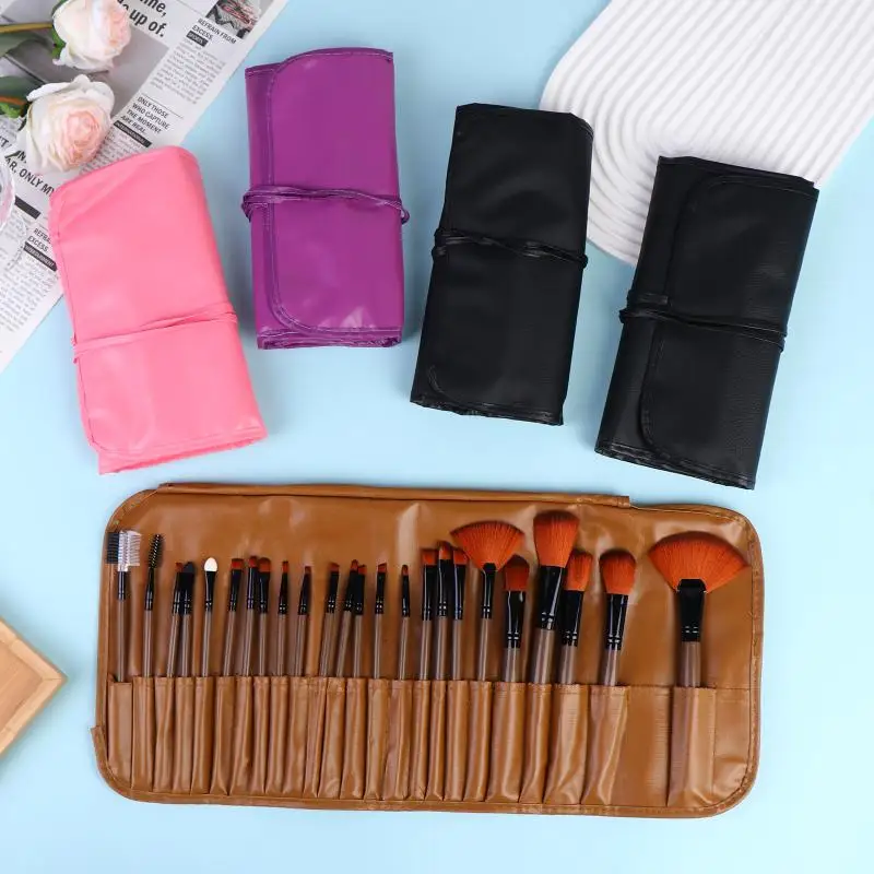 Professional 24Pcs Beauty Brush Set Includes All Makeup Brushes with Organizer Bag for Personal and Travel UseHot 6