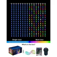 LED Decoration RGB curtain Smart Lights App Controlled String Fairy Lights DIY Pattern and Text Programmable Music Sync Reote - Image 6