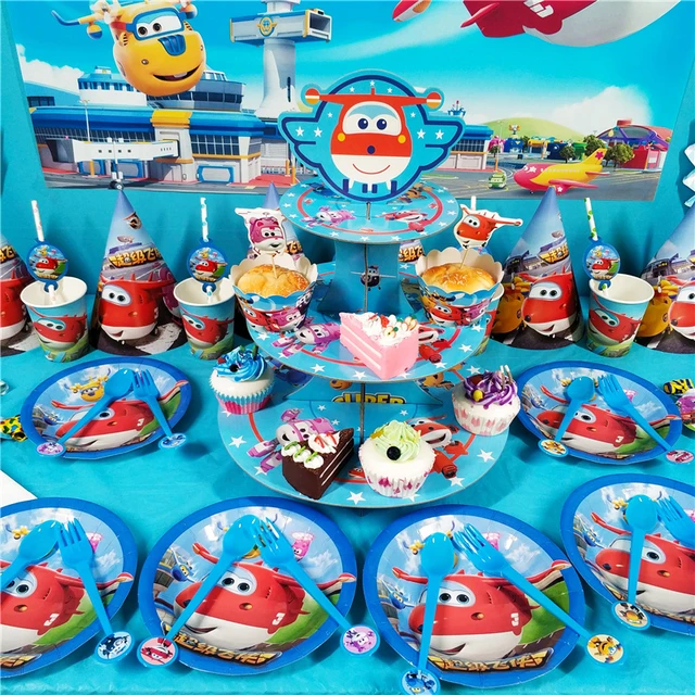 Kit n.9 super wings - articoli per festa a tema jet