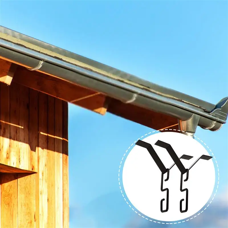 Rain Chain Gutter Adapter Hook Parts Install Downspout Installer Chains Metal Outdoor Clip Gutters Accessory Supplies Diy Drain